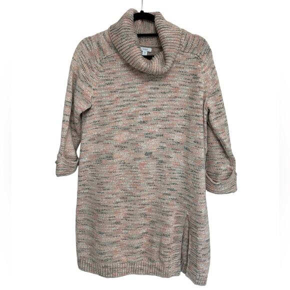 J. Jill Sweaters - J.Jill Pure Jill Cotton Blend Long Line Cowl Neck Sweater - Size M Petite